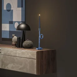 Portacandele a nodo blu veneziano