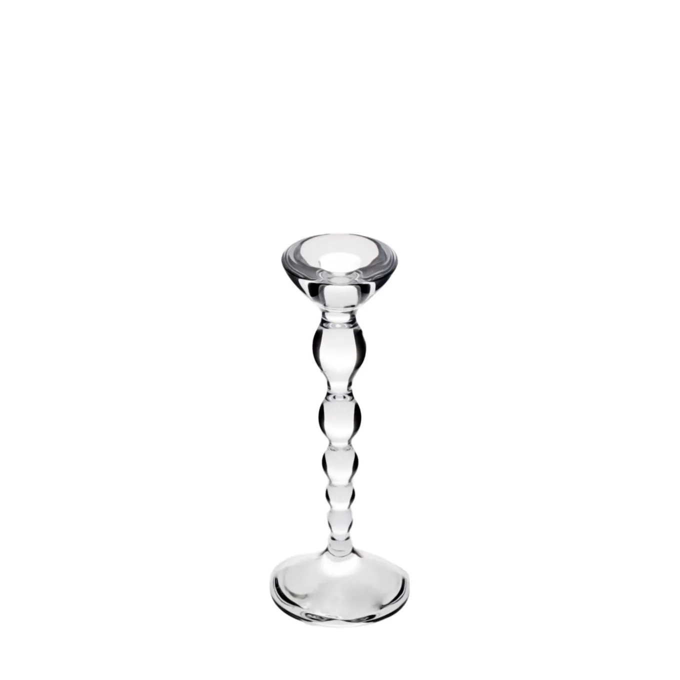 Portacandele basso in cristallo Collier