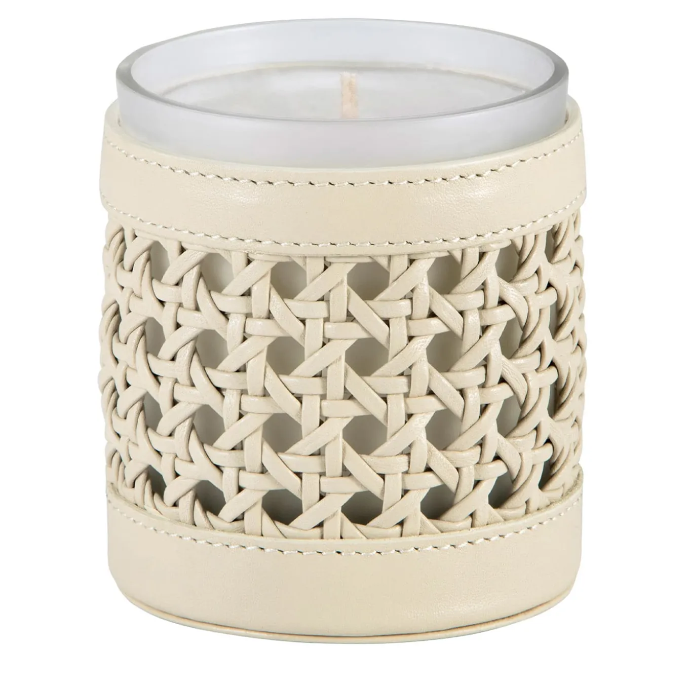 Portacandele Ester intrecciato a mano