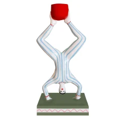Portacandele in ceramica multicolore Ilvo