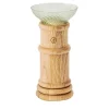 Portacandele in legno e vetro di Murano Faro 4177 Briccola