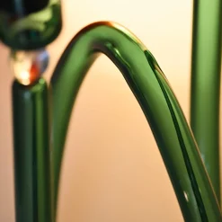 Portacandele in vetro verde Dolce Vita