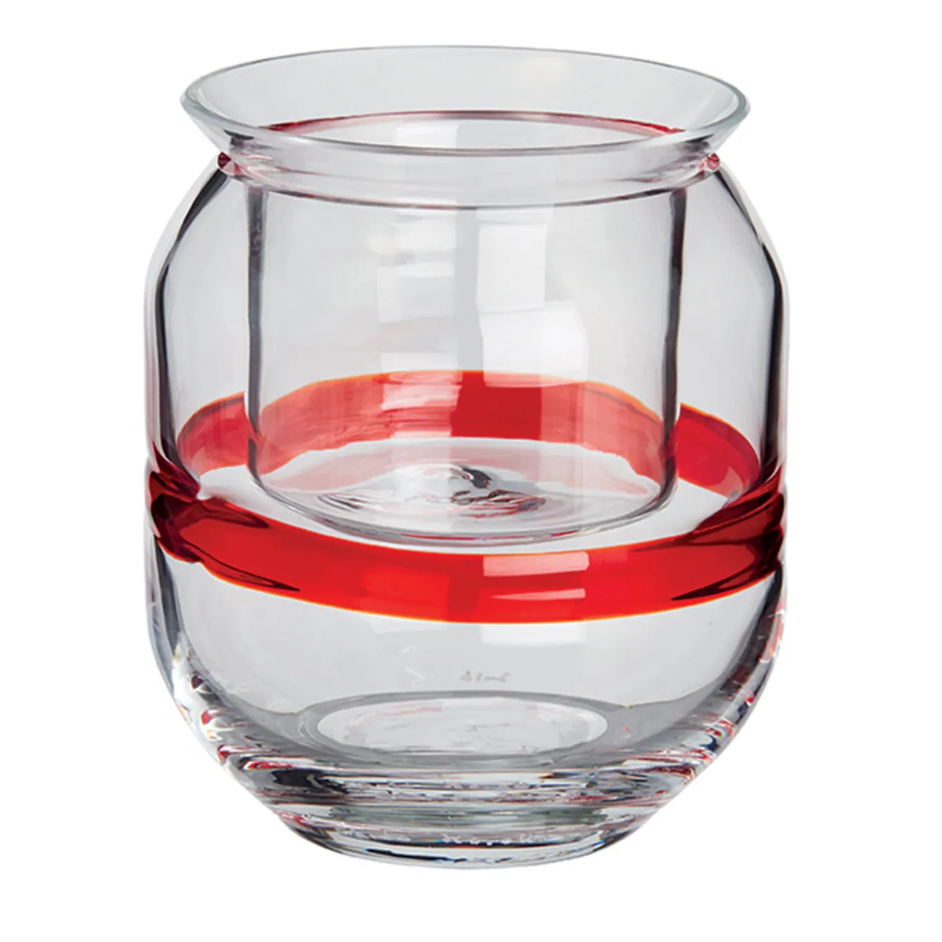 Portacandele Lumina Rosso #1