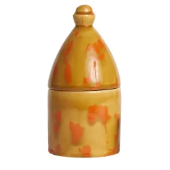 Portacandele Trullo Caramello e Arancio