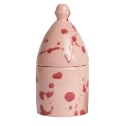 Portacandele Trullo Rosa e Borgogna