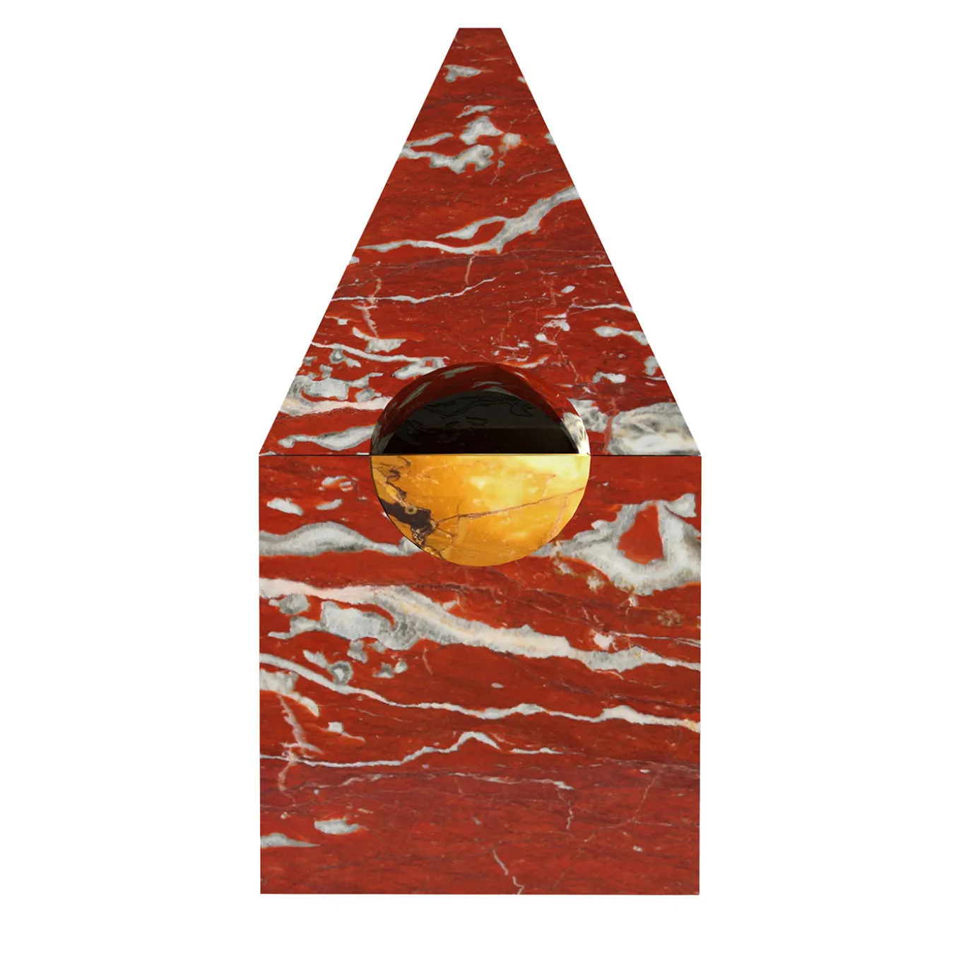 Portagioie Nostalgia in marmo rosso