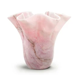 PV05 Vaso scultoreo in quarzo rosa