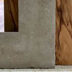 Ruderi 03 Scultura in Legno d'Ulivo e Pietra Leccese