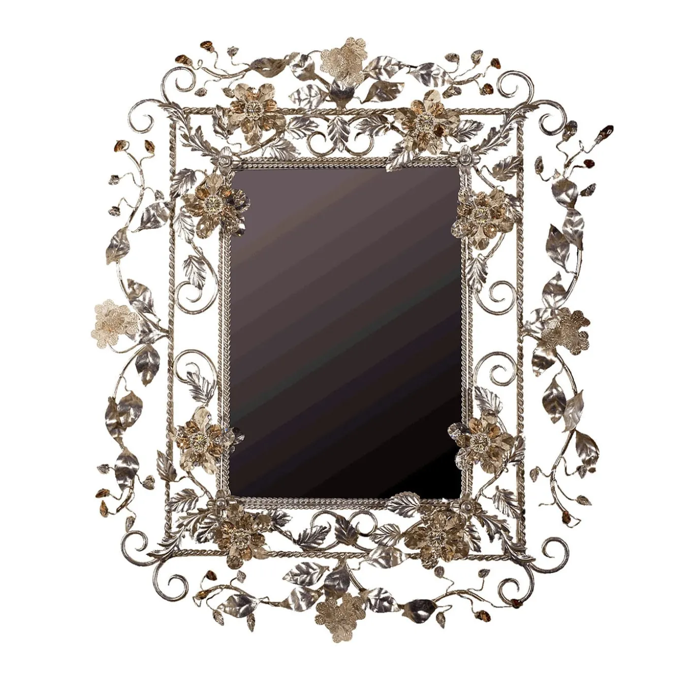 S/15 Specchio da parete floreale
