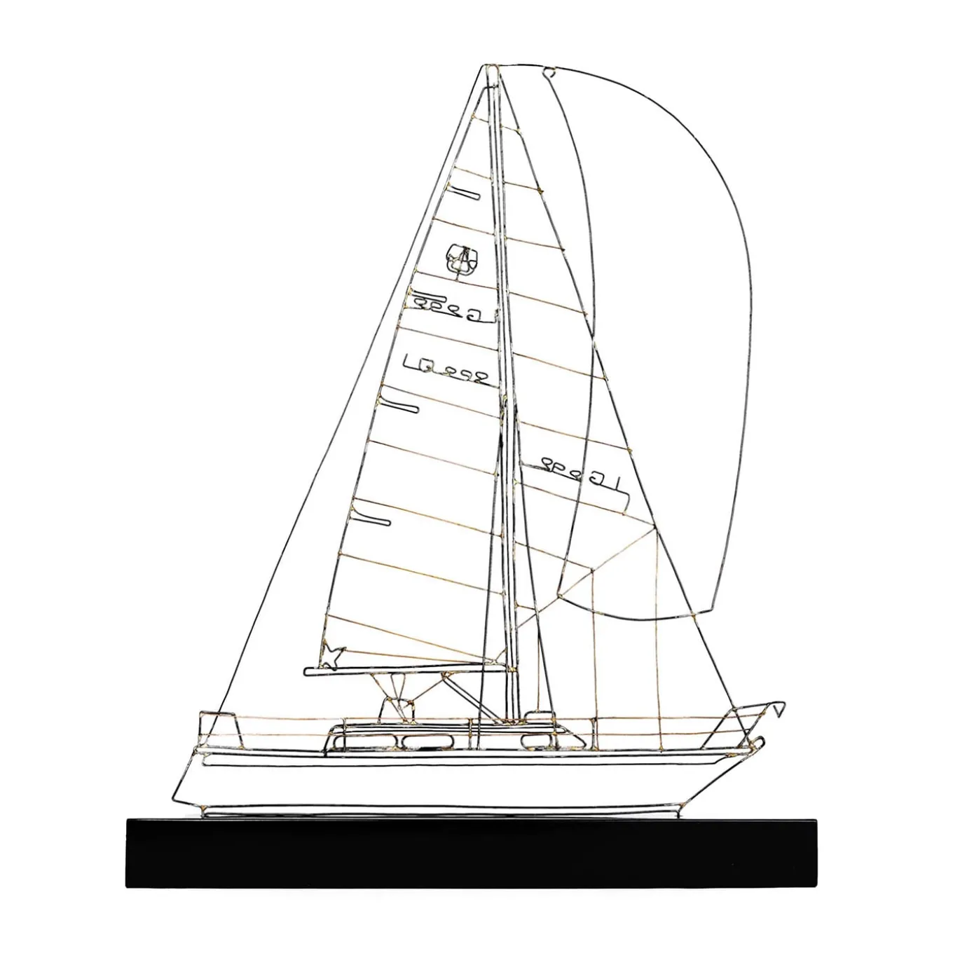 Saint Barth Barca a vela in metallo