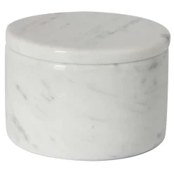 Scatola con coperchio in marmo bianco di Carrara