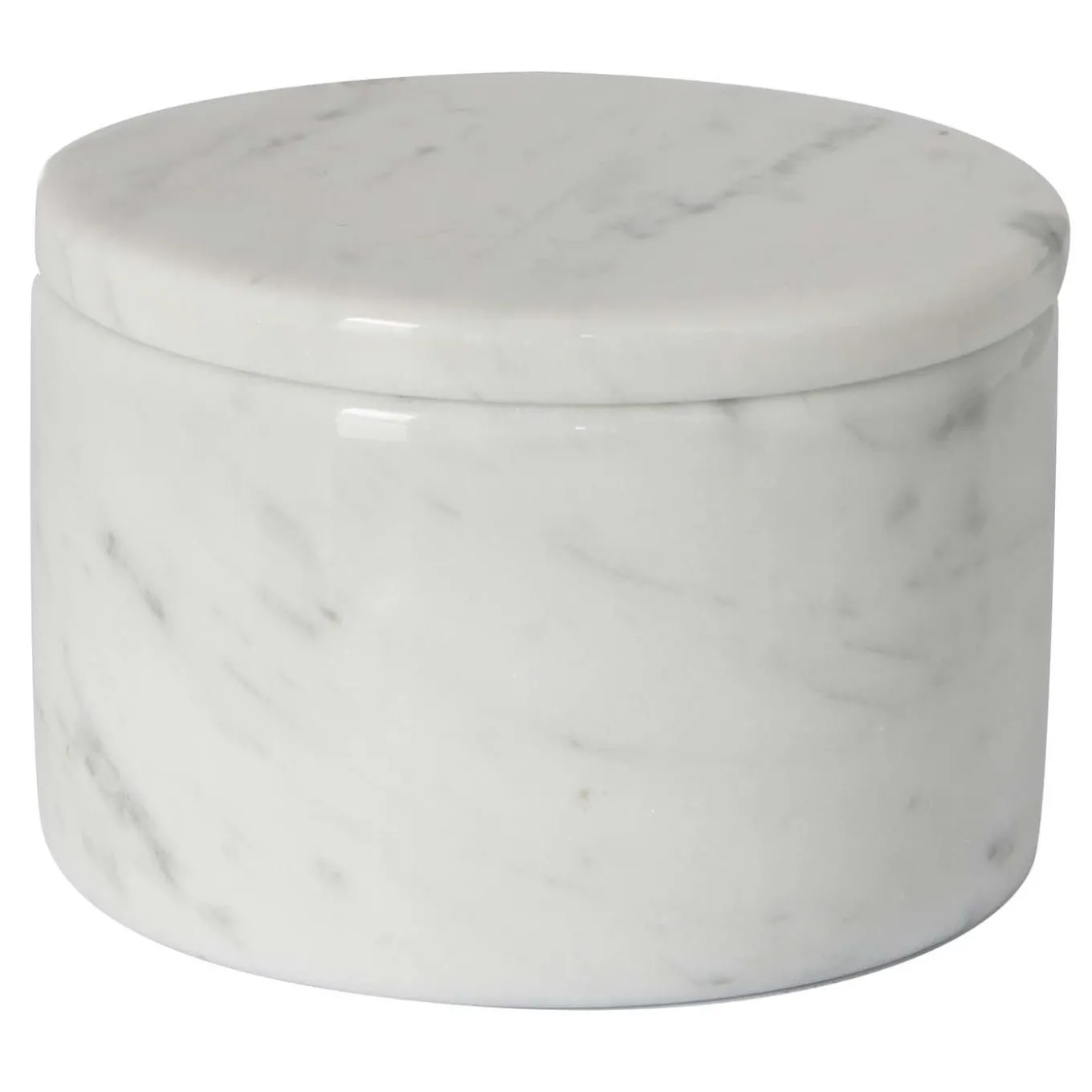 Scatola con coperchio in marmo bianco di Carrara