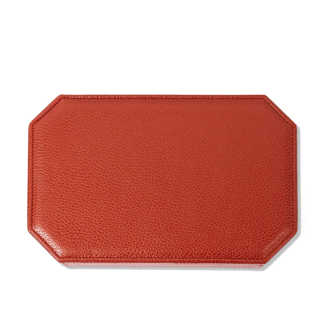 Scatola Del Monte 25 in Legno e Pelle Rosso Persiano