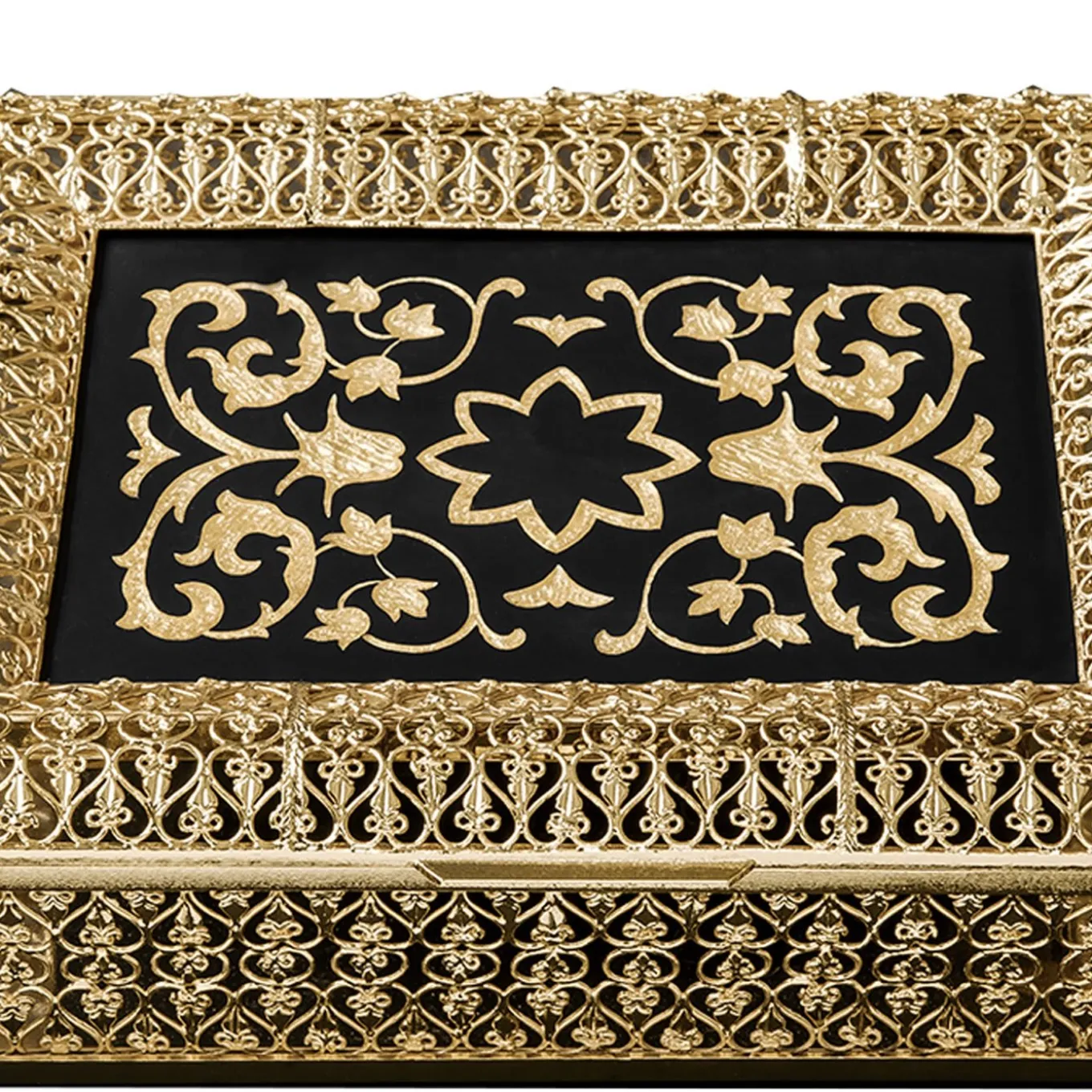 Scatola di lusso con cerniera in oro