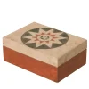 Scatola fiorentina rettangolare rossa