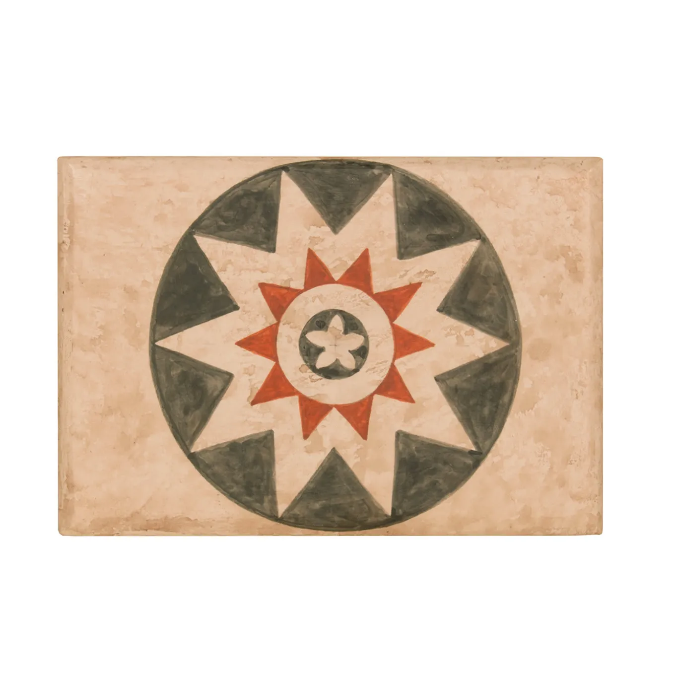 Scatola fiorentina rettangolare rossa