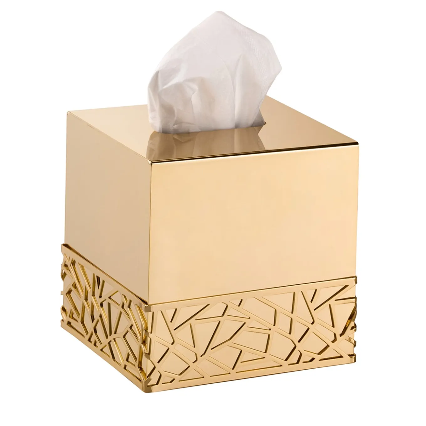SCATOLA HIROITO SQUARE TISSUE - ORO