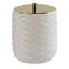 SCATOLA IN COTONE PAVONE - BIANCO #2
