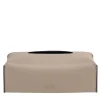 Scatola in pelle beige per fazzoletti