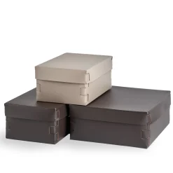 Scatola in pelle Snob Chocolate