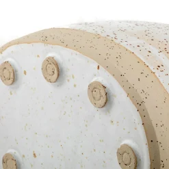 Scatola Ovale Speckled in Gres con Coperchio