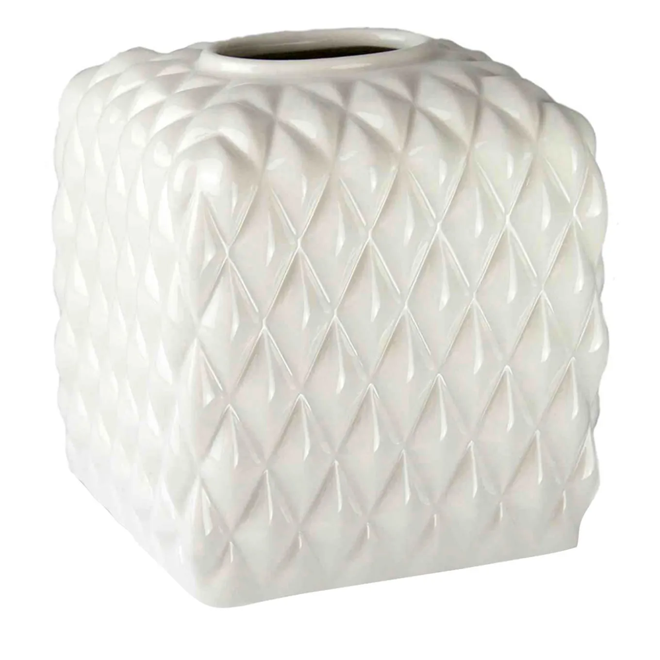SCATOLA PER FAZZOLETTI DI CARTA BLACK TIE - BIANCO