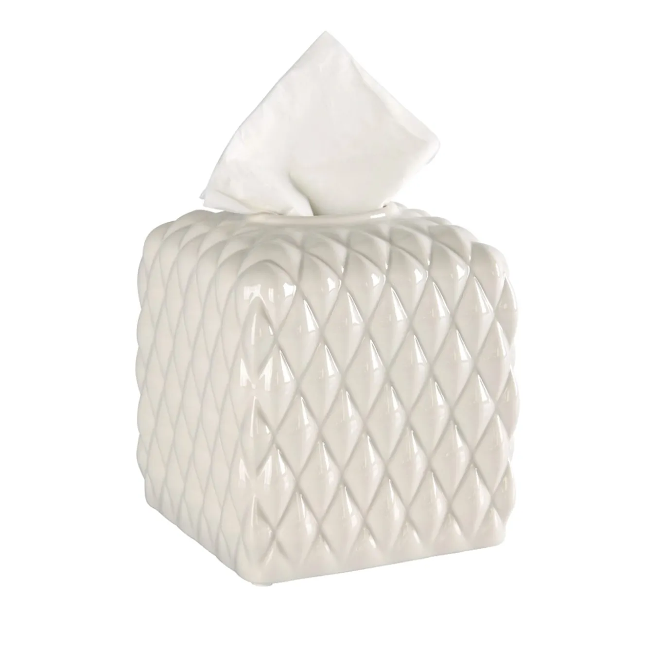 SCATOLA PER FAZZOLETTI DI CARTA BLACK TIE - BIANCO