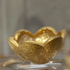 Scatola piccola in vetro con base ispirata a Michelangelo