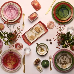 Scatola Portaoggetti Piccola Oriente Italiano Rubrum