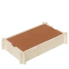 Scatola rettangolare in pelle e marmo Structura - Arancione