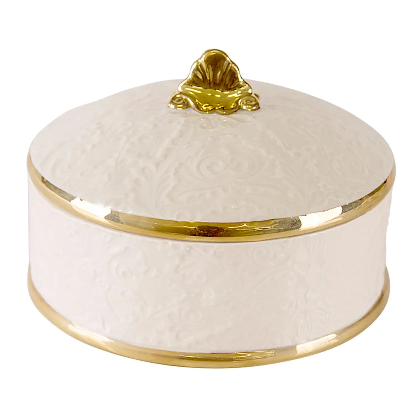 SCATOLA ROTONDA AMOUR SECRET - BIANCO