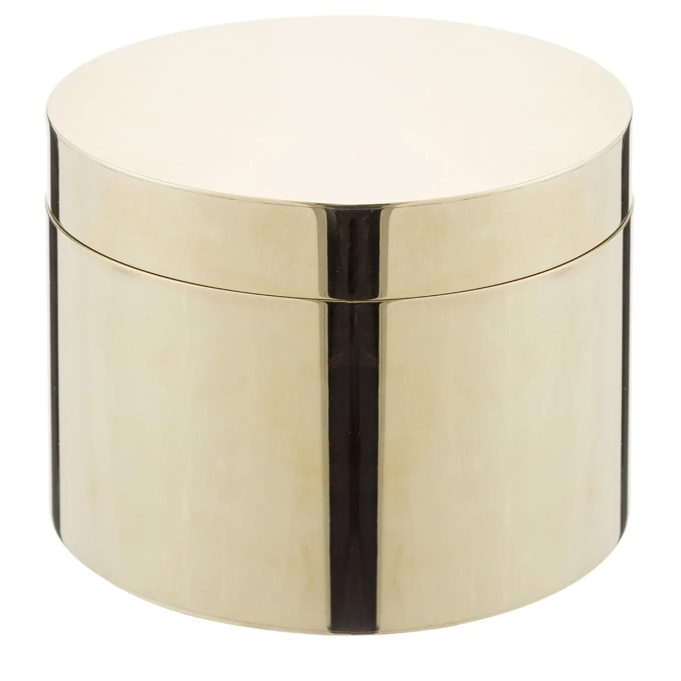Scatola rotonda in ottone