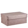 Scatola Snob in pelle rosa cenere