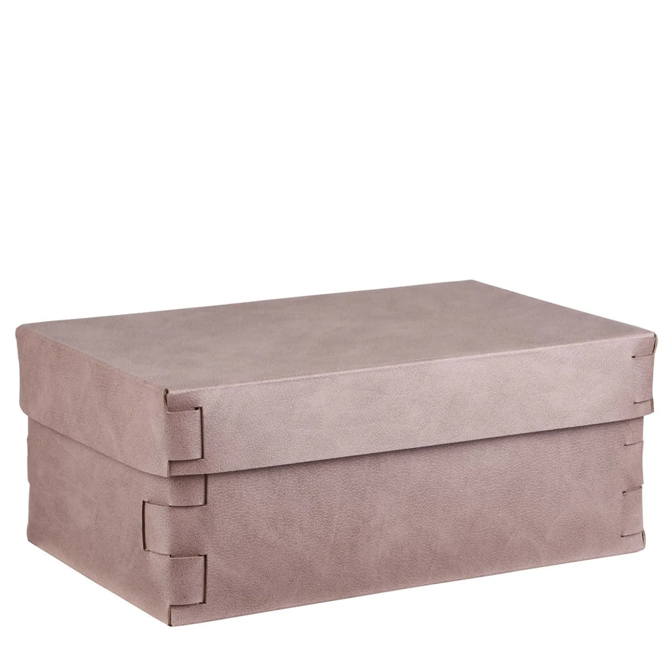 Scatola Snob in pelle rosa cenere