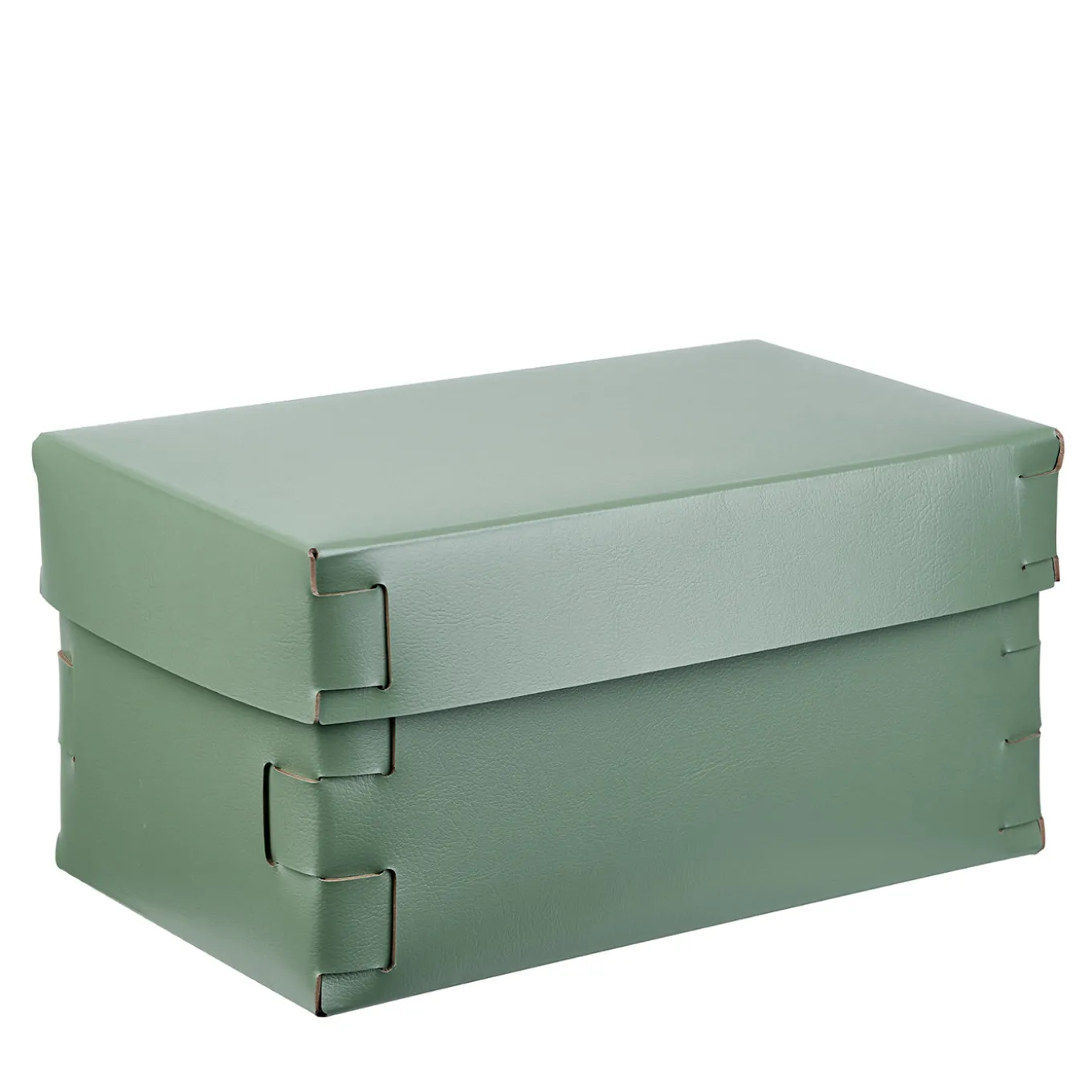 Scatola Snob in pelle verde #1