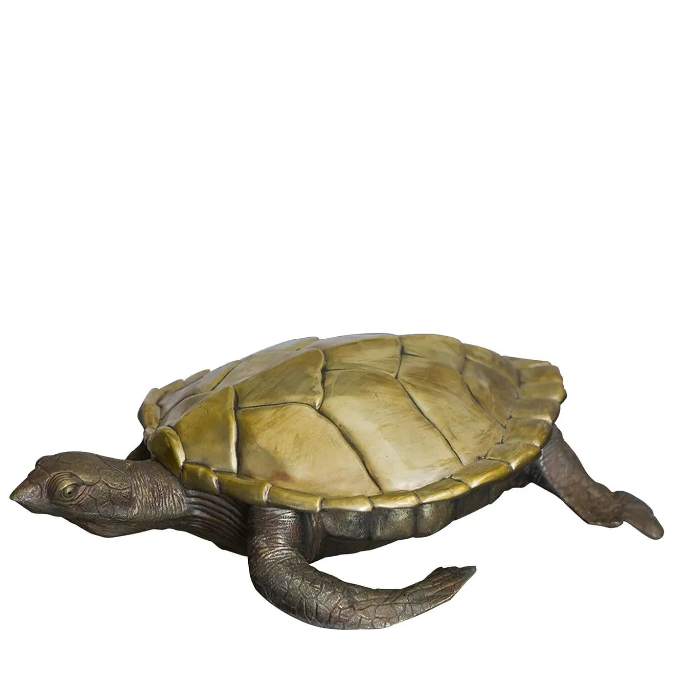 Scatola Tartaruga in Ottone