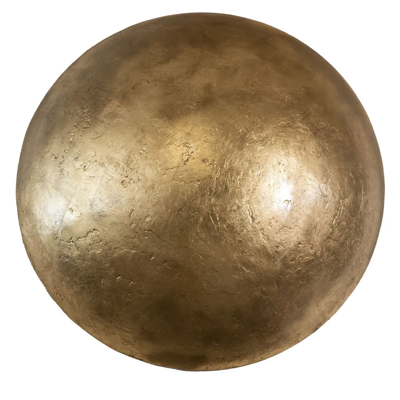 Scudo Scultura decorativa in vetro resina e foglia oro