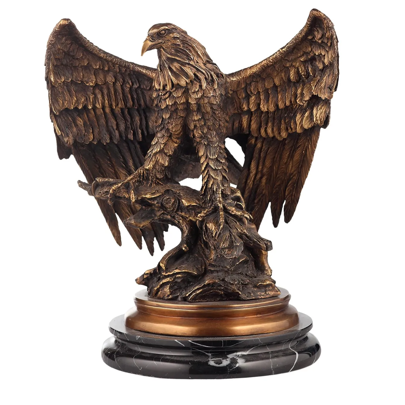 Scultura Aquila in bronzo