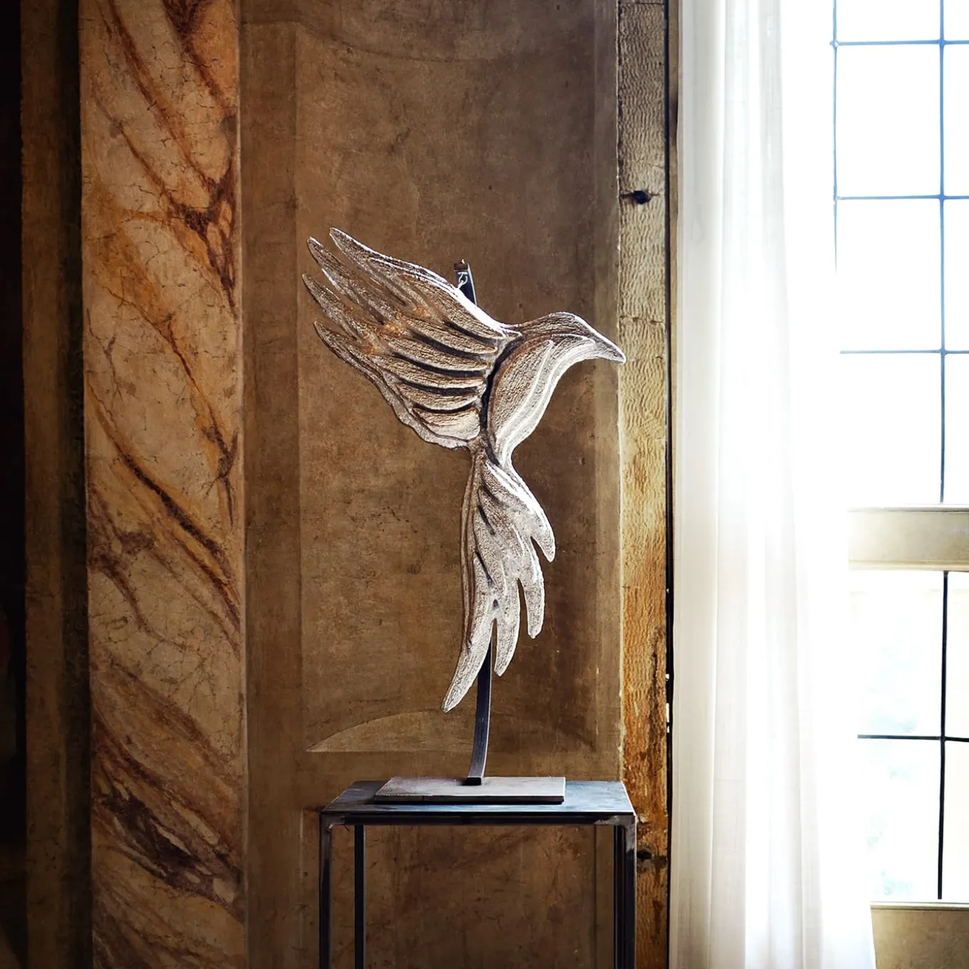 Scultura argentea Fly Away