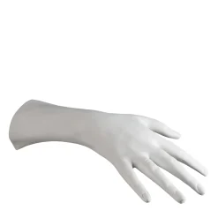 Scultura bianca a forma di mano Mano Destra