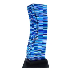Scultura blu di Poseidone