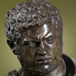 Scultura Busto Caracalla in bronzo