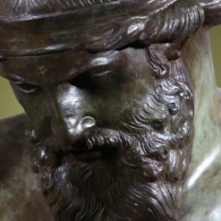 Scultura Busto Platone in bronzo