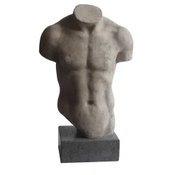 Scultura ceramica Torso di Discophoros con base