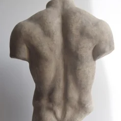 Scultura ceramica Torso di Discophoros con base