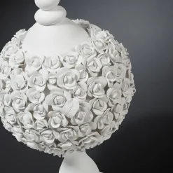 Scultura Coco Camelie Bianco
