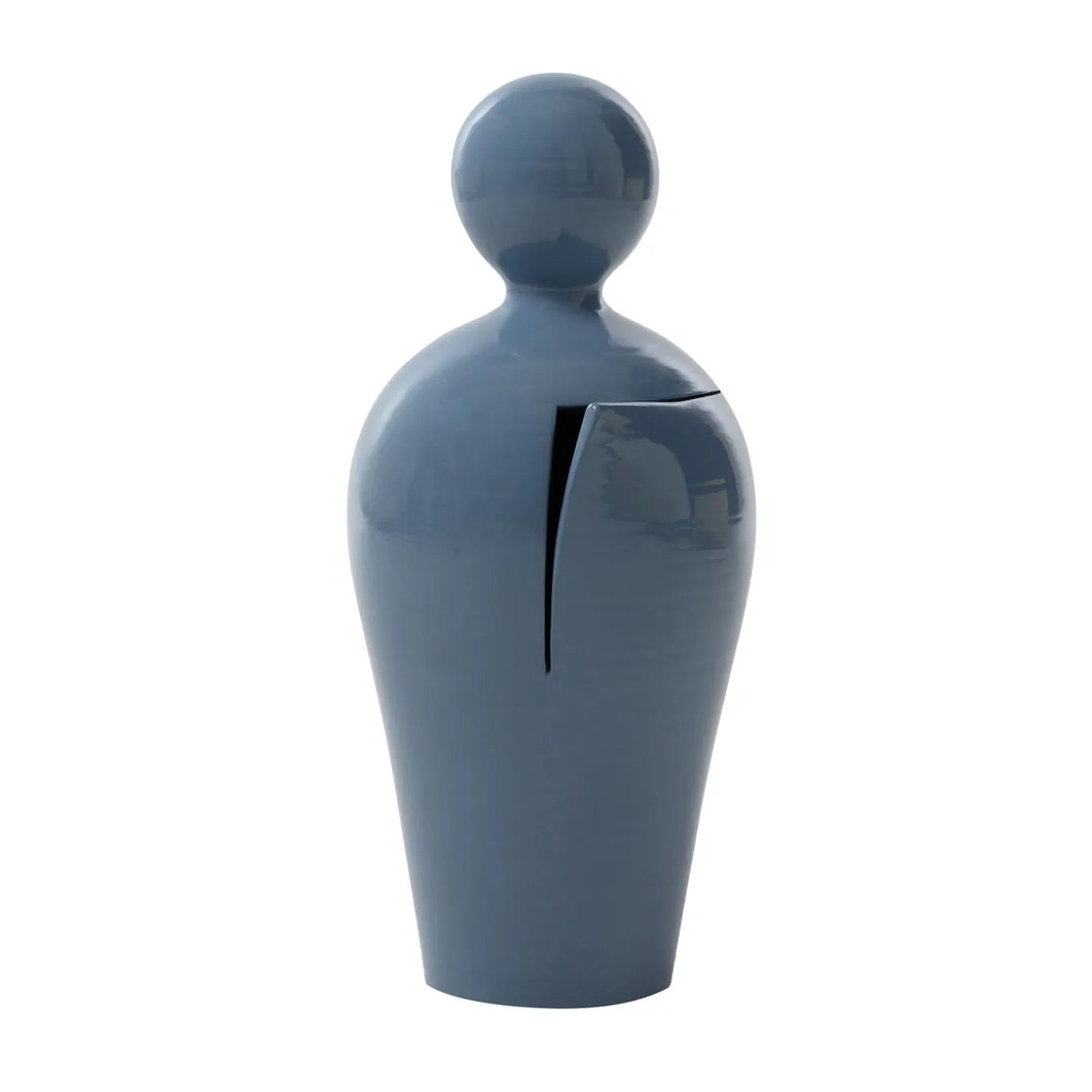 Scultura Da in Ceramica Azzurra