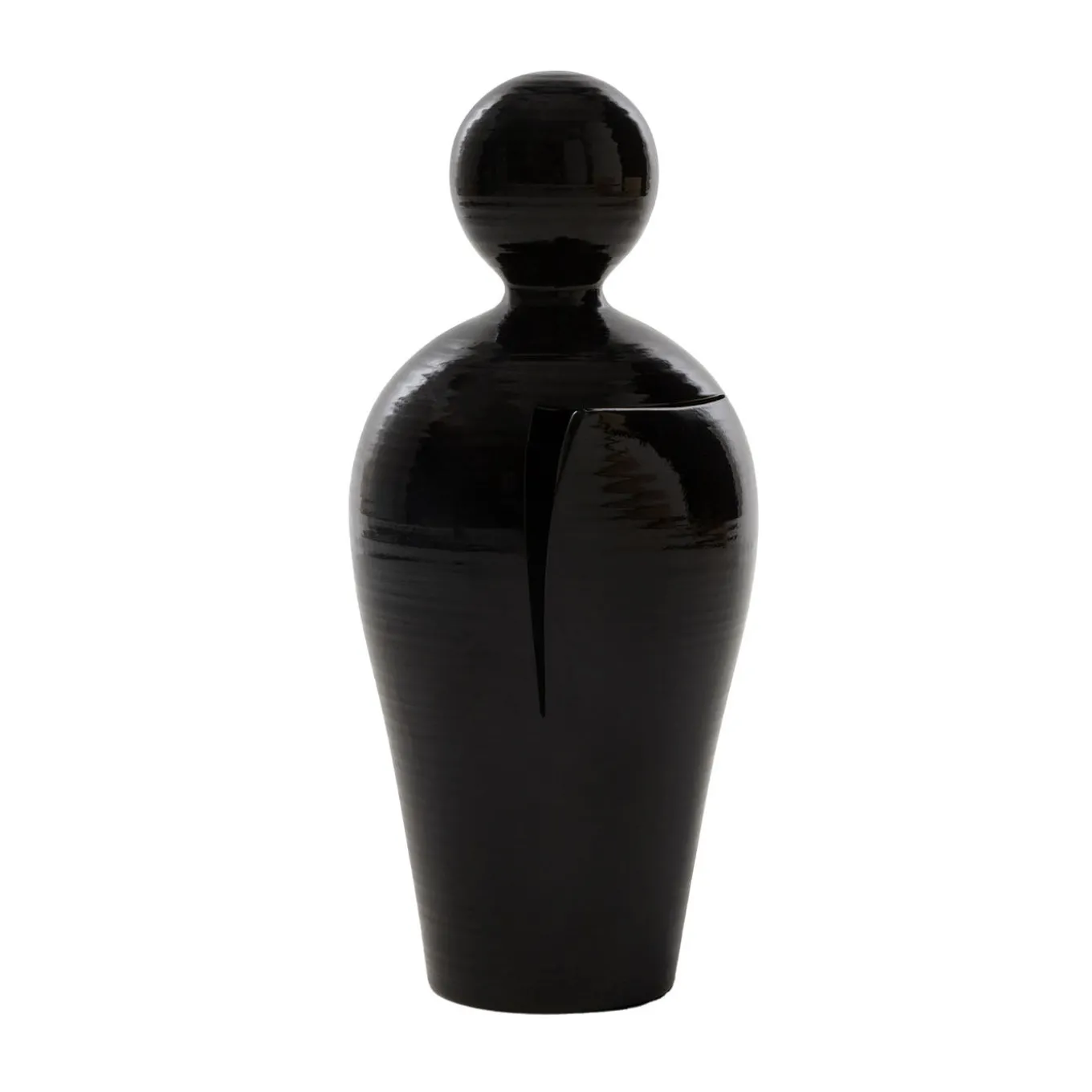 Scultura Da in Ceramica Nera