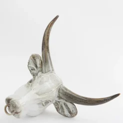 Scultura da parete con trofeo del toro