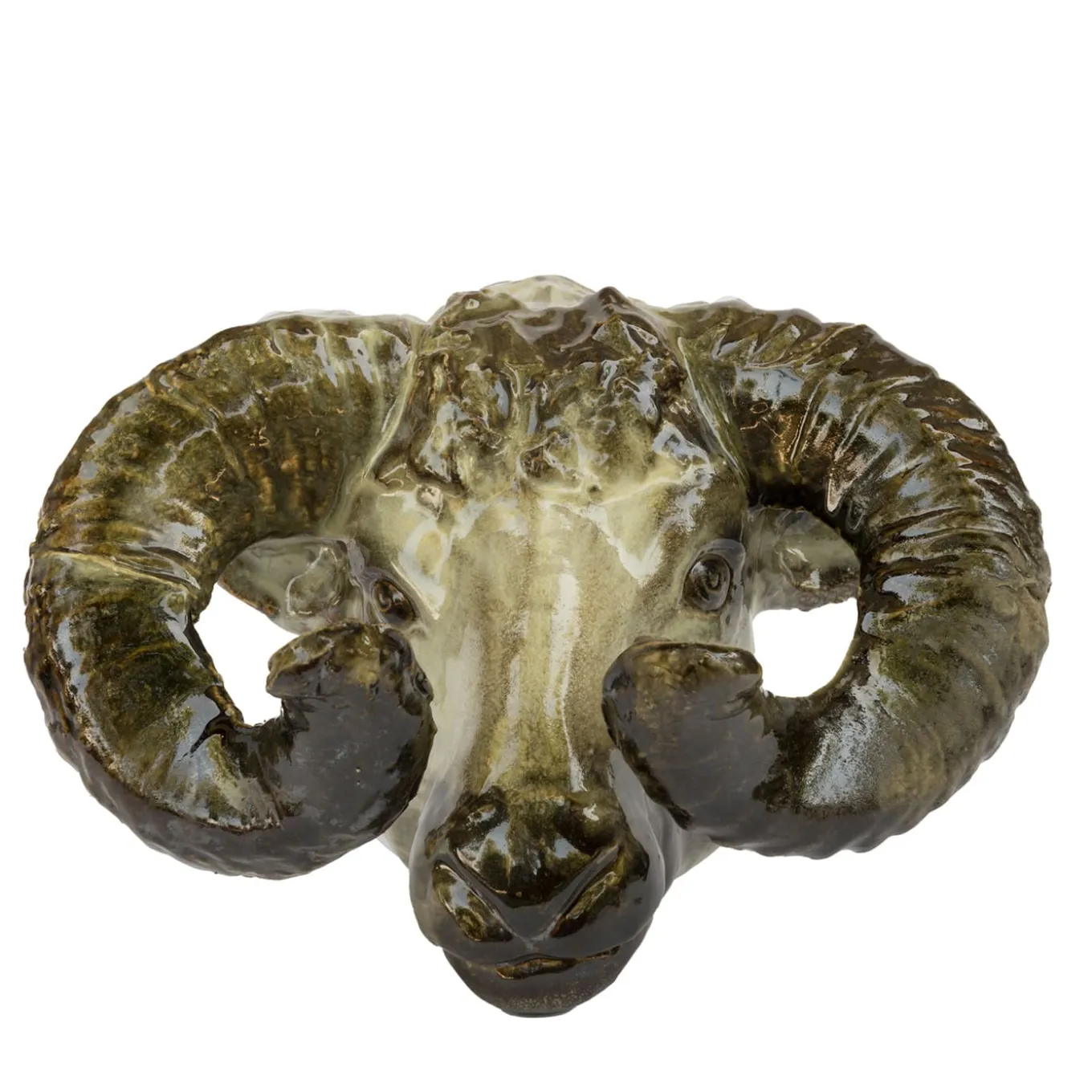 Scultura da parete con trofeo di ariete